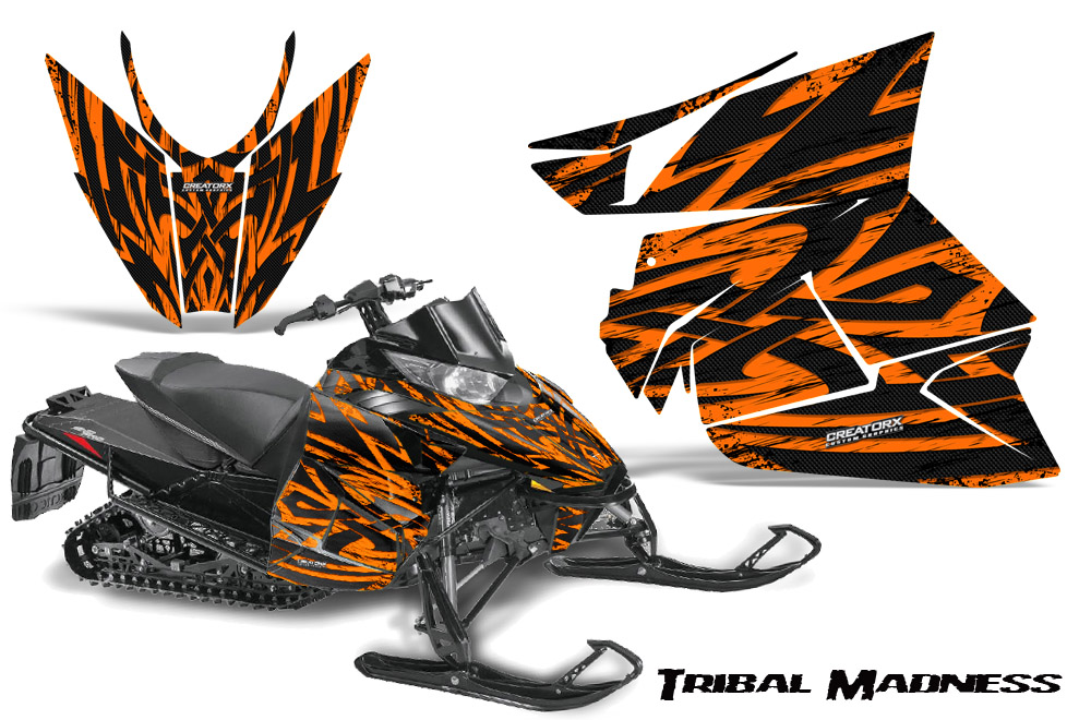 Arctic Cat Pro Climb Cross 2012 Graphics Kit Tribal Madness Orange